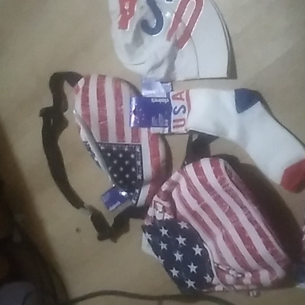 4th of July...Backpack & Fanny pack & Socks and Hat Set